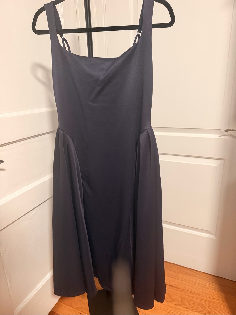 Women's Navy Sleeveless A-Line Dress